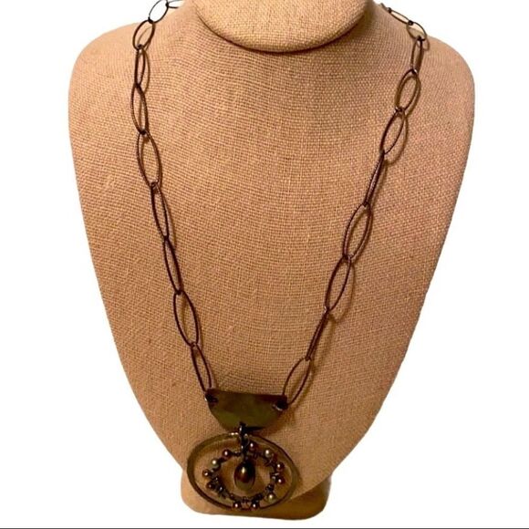 Beautiful Large Link Sterling Silver & Black Pearl Necklace. - Picture 1 of 4